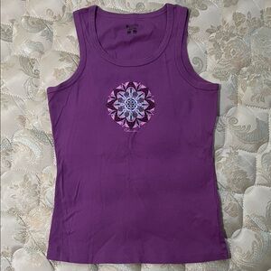 Columbia Purple Artistic Tank Top